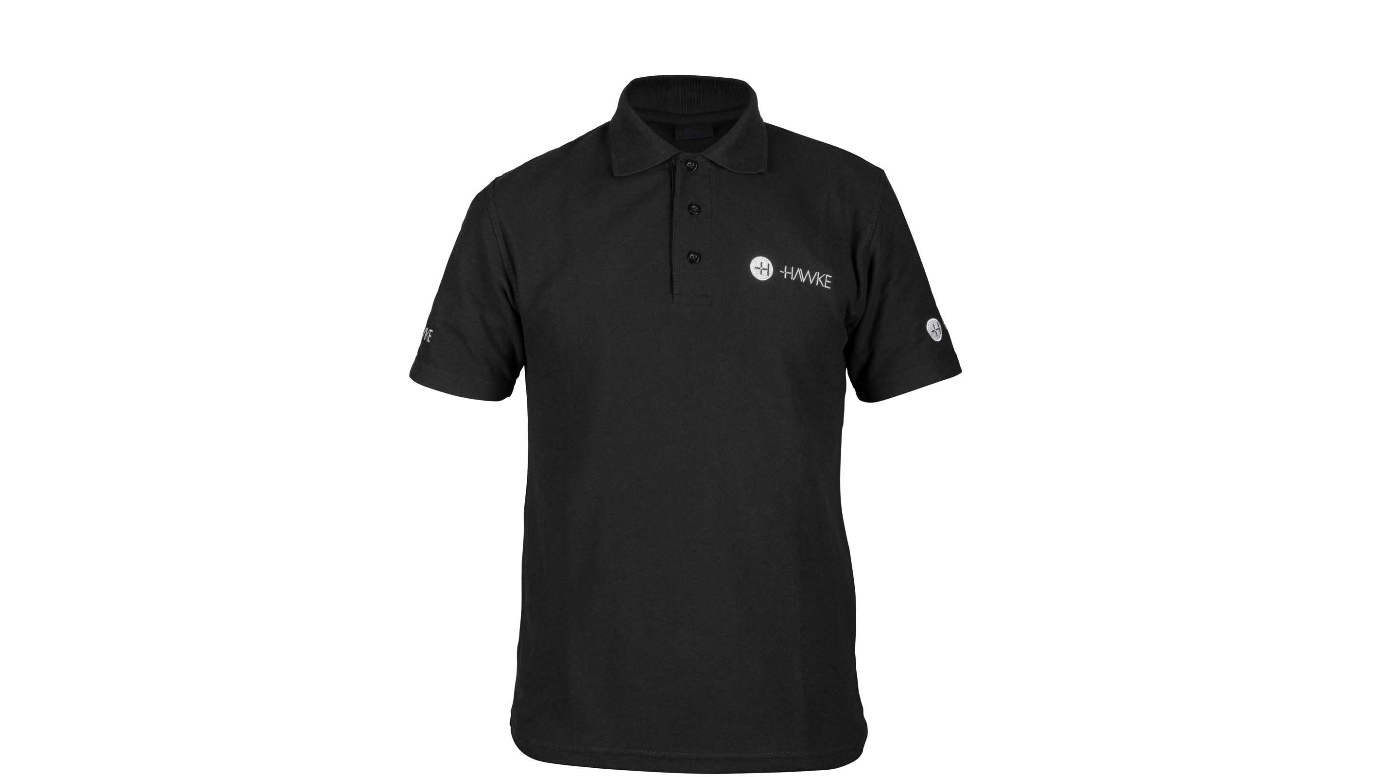 HAWKE UK | Polo Shirt Black (XL) - Mens